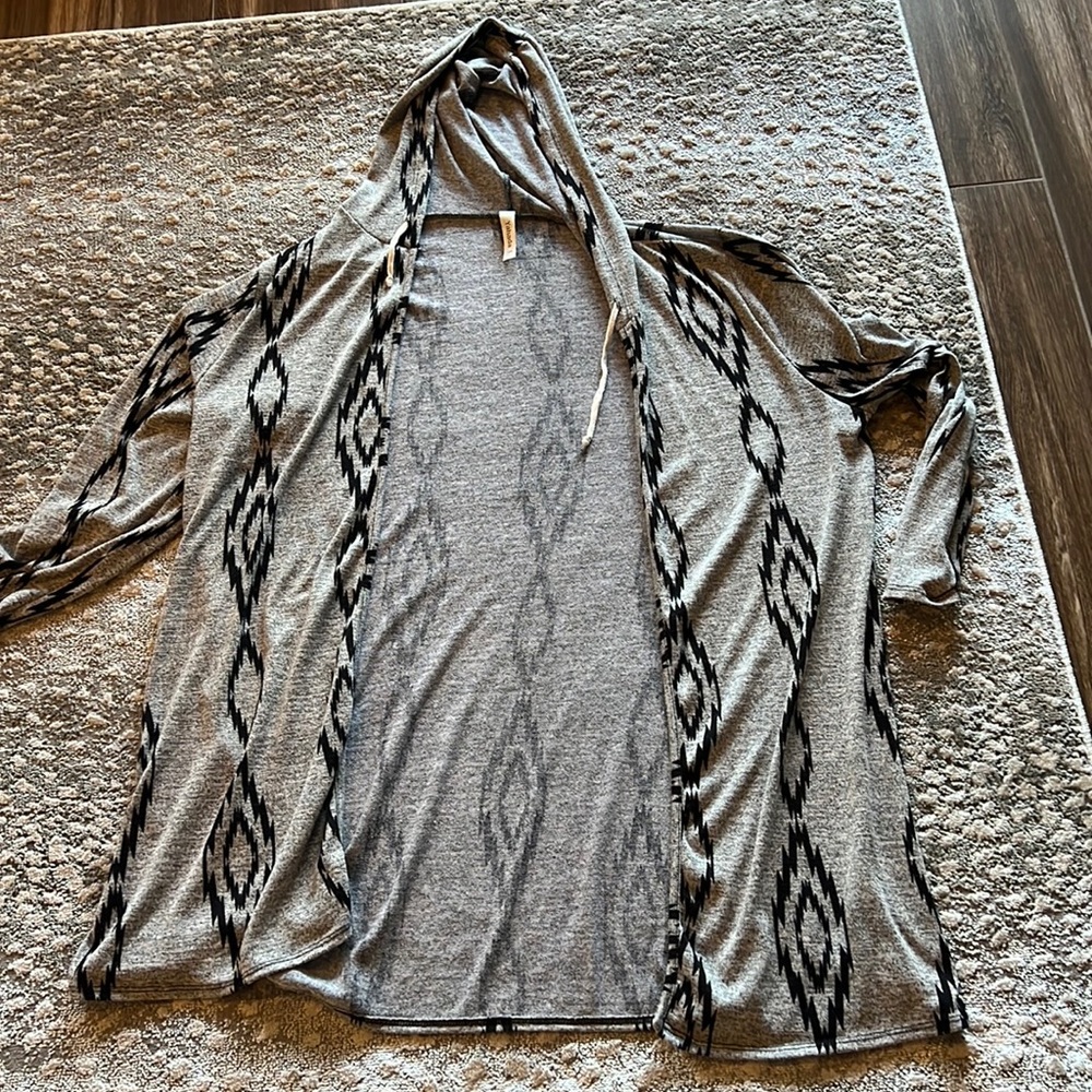 Gray and Black cardigan